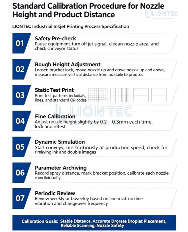 Calibration Method for Printhead‑to‑Product Height : Distance