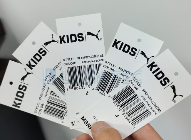 Garment White Card Hang Tags