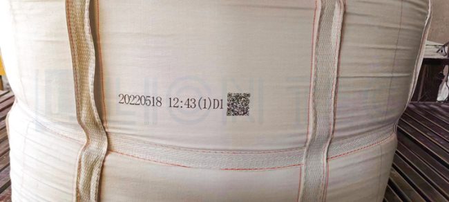 UV Inkjet Printer for 2D QR Code Marking on Woven Ton Bags